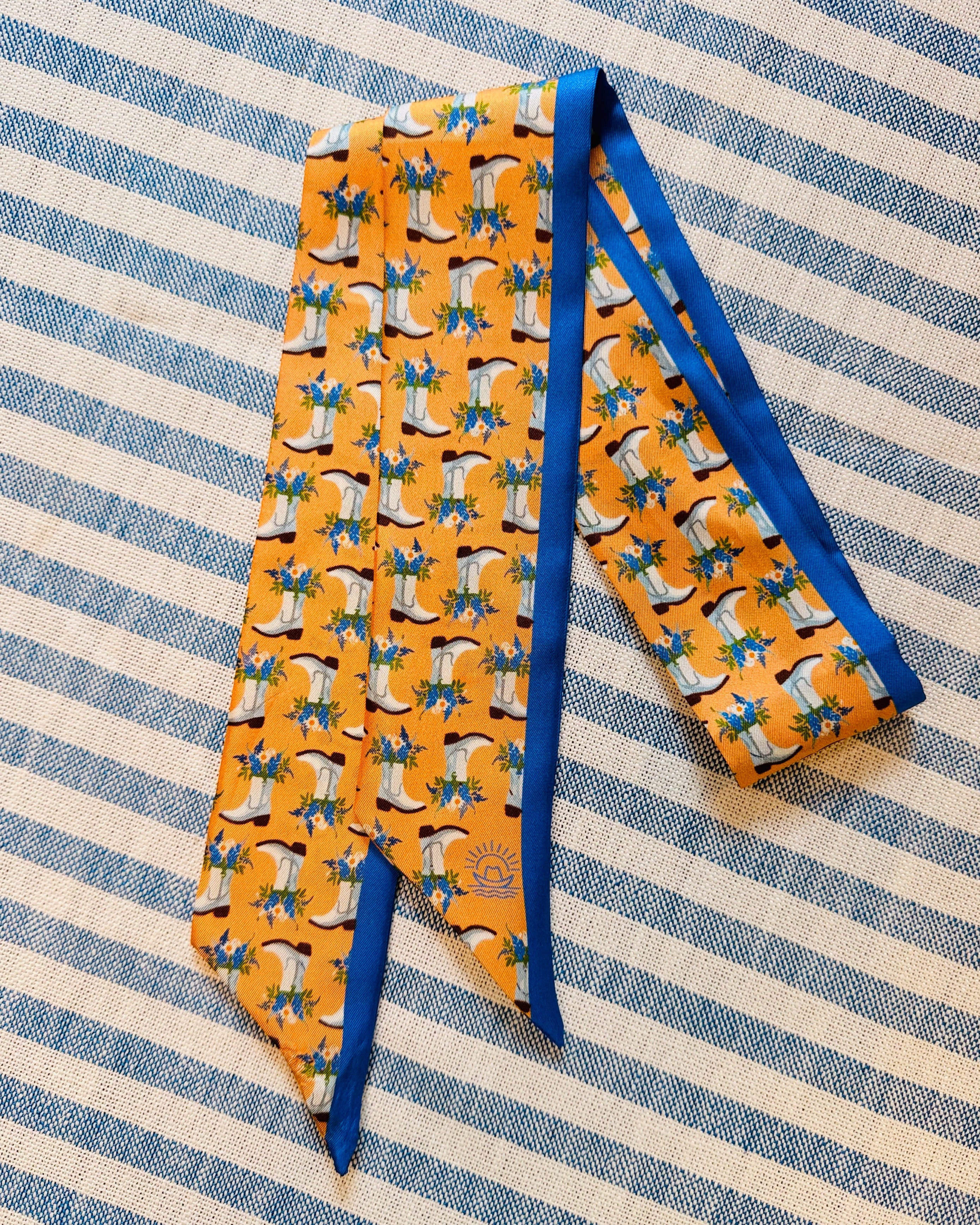 Texas Hill Country Silk Bag Scarf