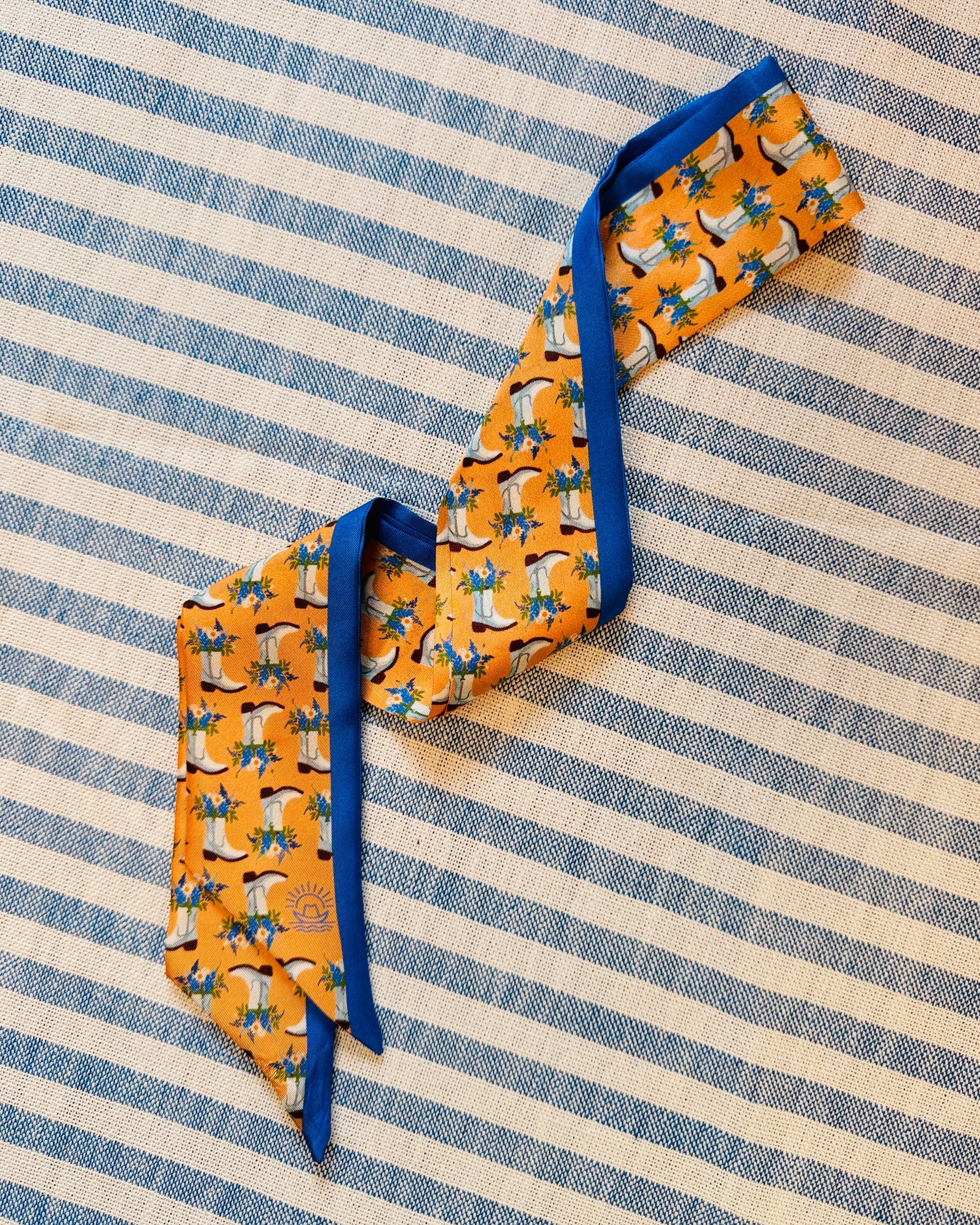 Texas Hill Country Silk Bag Scarf